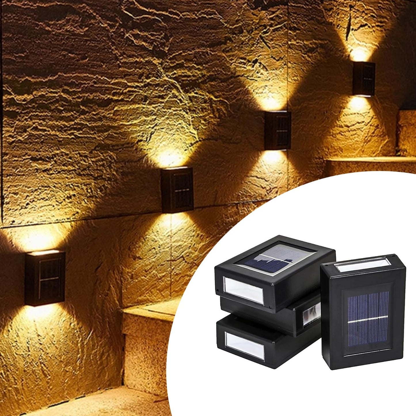 SolarGlow Up & Down Outdoor Wall Lamp