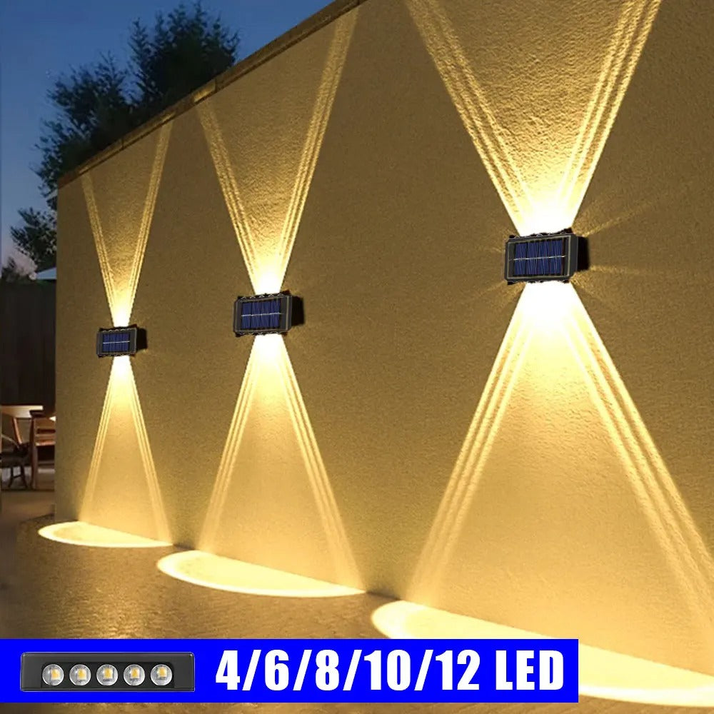SolarGlow Up & Down Outdoor Wall Lamp