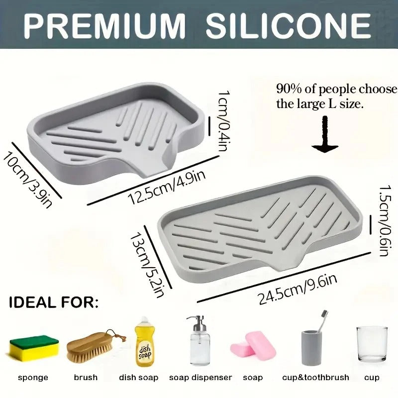 AquaDry Silicone Faucet Sink Mat