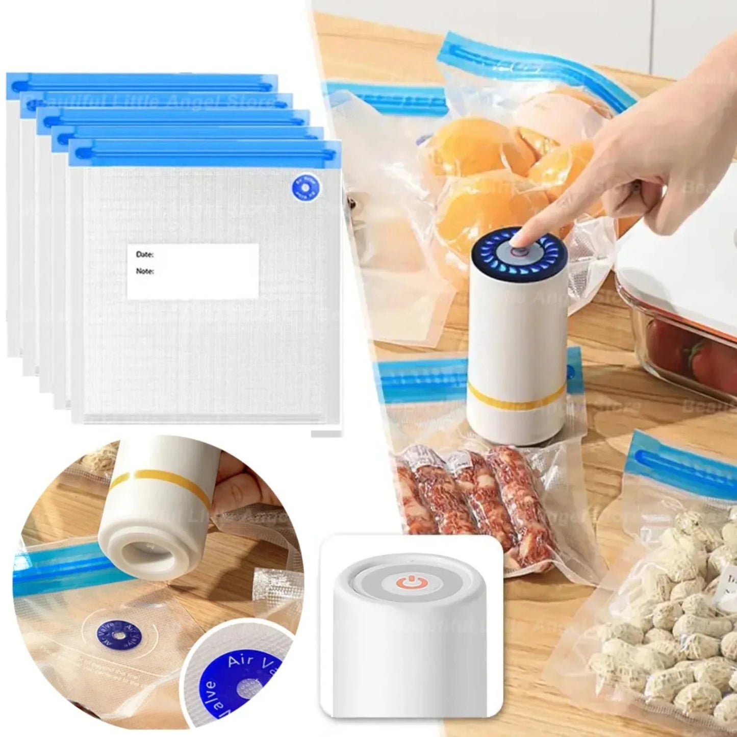 Fresiq™ Vacuum Food Saver Kit