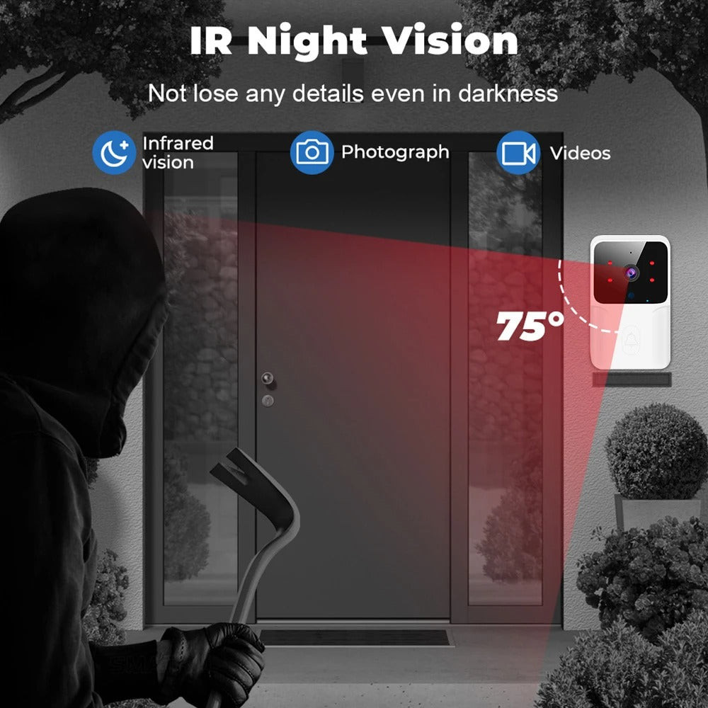 Smart Wireless Video Doorbell Camera