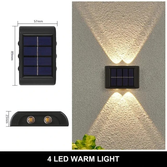 SolarGlow Up & Down Outdoor Wall Lamp